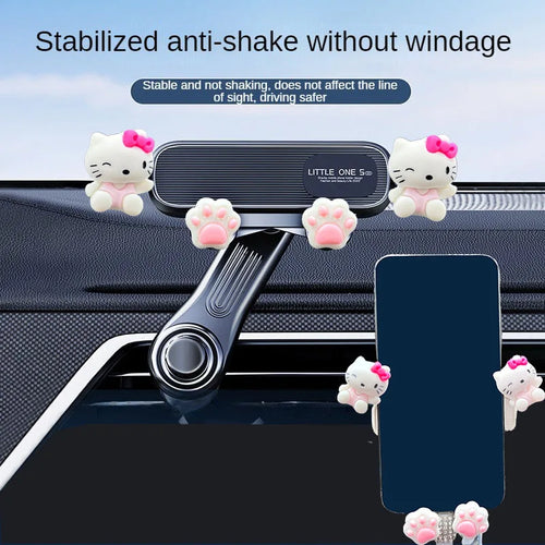 Hello Kitty Gravity Car Phone Holder | Universal Air Vent Mount for 4.7–7 inch Phones