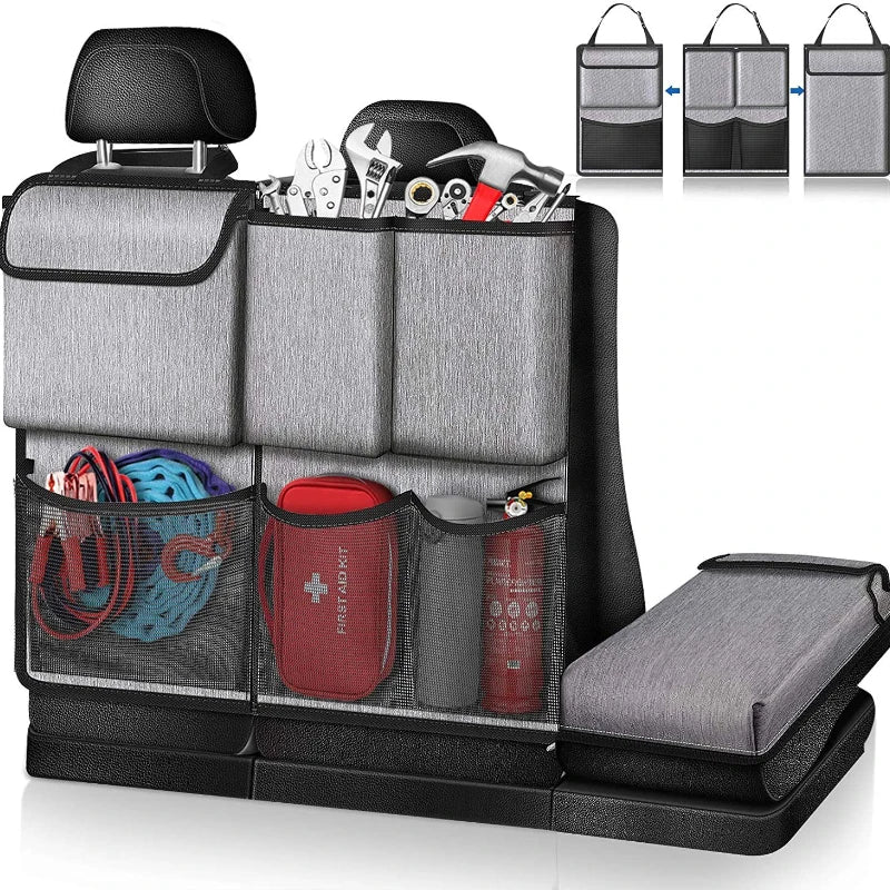 3Pcs Car Trunk Hanging Storage Organizer | Large Capacity Backseat Bag for Interior Car Accessories