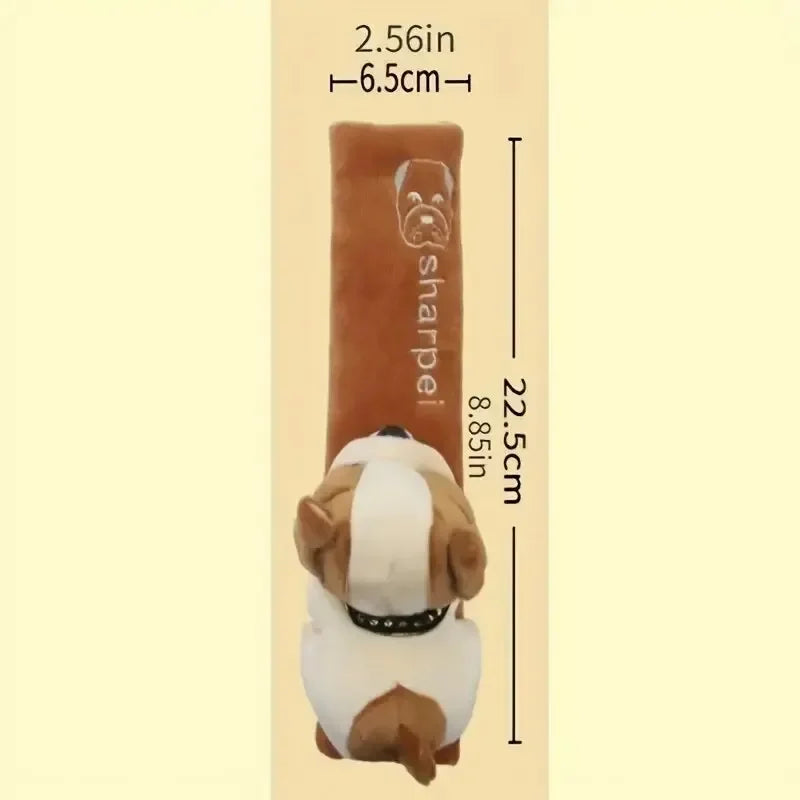 Plush Car Seat Belt Shoulder Pad – Cute Universal Comfort Cover for Adults & Kids