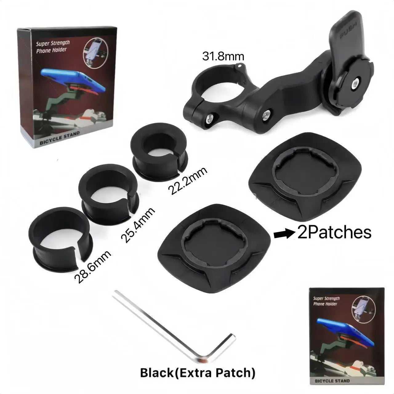 Xiaomi Motorcycle & Bicycle Phone Holder | Shock Absorber Handlebar Mount with Self-Lock & Vibration Damper