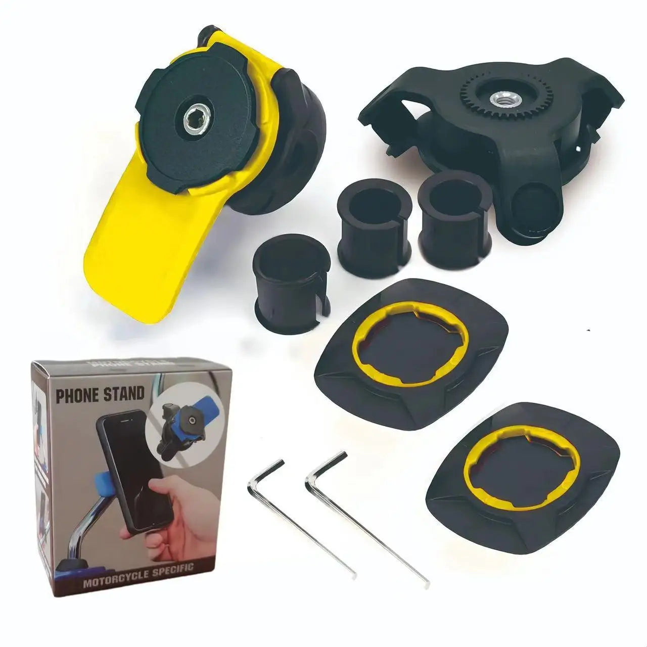 Xiaomi Motorcycle & Bicycle Phone Holder | Shock Absorber Handlebar Mount with Self-Lock & Vibration Damper