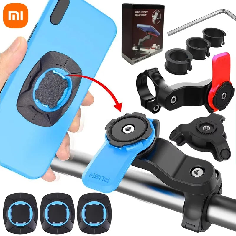 Xiaomi Motorcycle & Bicycle Phone Holder | Shock Absorber Handlebar Mount with Self-Lock & Vibration Damper