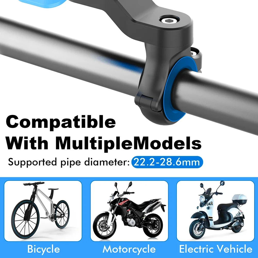 Xiaomi Motorcycle & Bicycle Phone Holder | Shock Absorber Handlebar Mount with Self-Lock & Vibration Damper