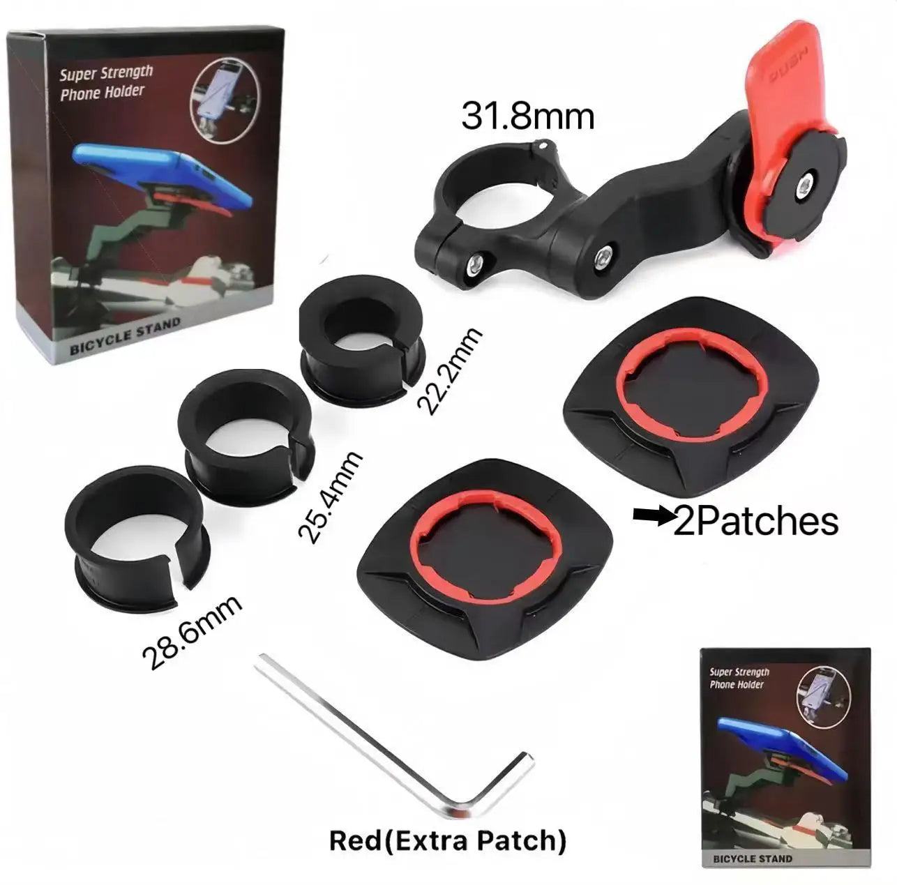 Xiaomi Motorcycle & Bicycle Phone Holder | Shock Absorber Handlebar Mount with Self-Lock & Vibration Damper
