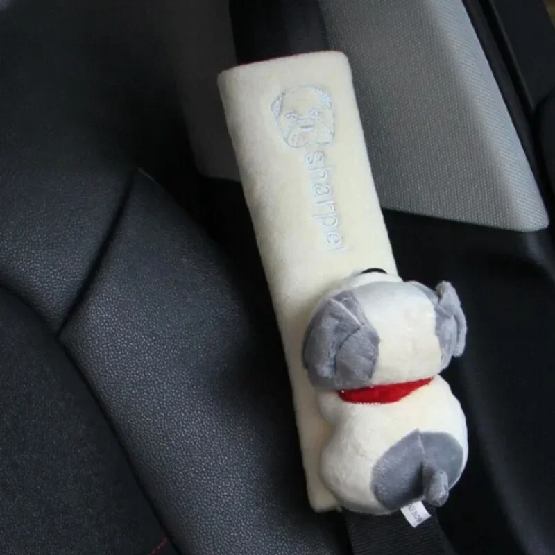 Plush Car Seat Belt Shoulder Pad – Cute Universal Comfort Cover for Adults & Kids