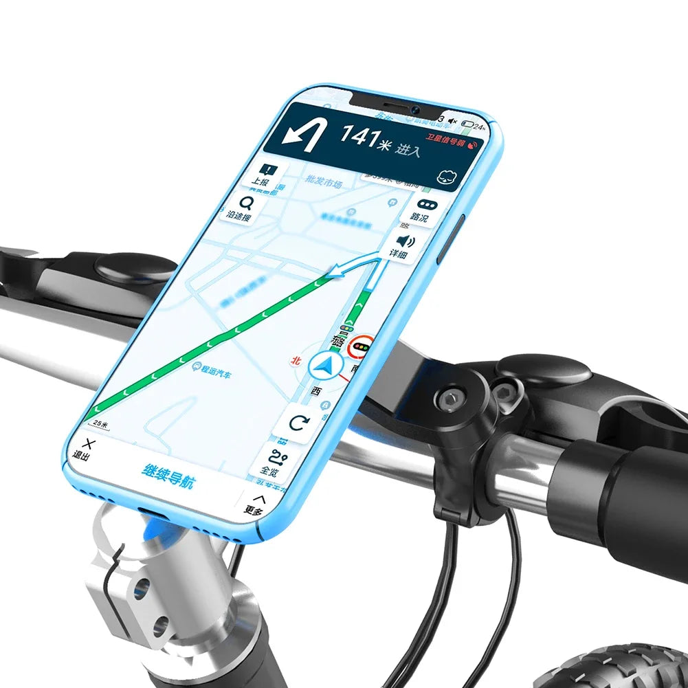 Xiaomi Motorcycle & Bicycle Phone Holder | Shock Absorber Handlebar Mount with Self-Lock & Vibration Damper