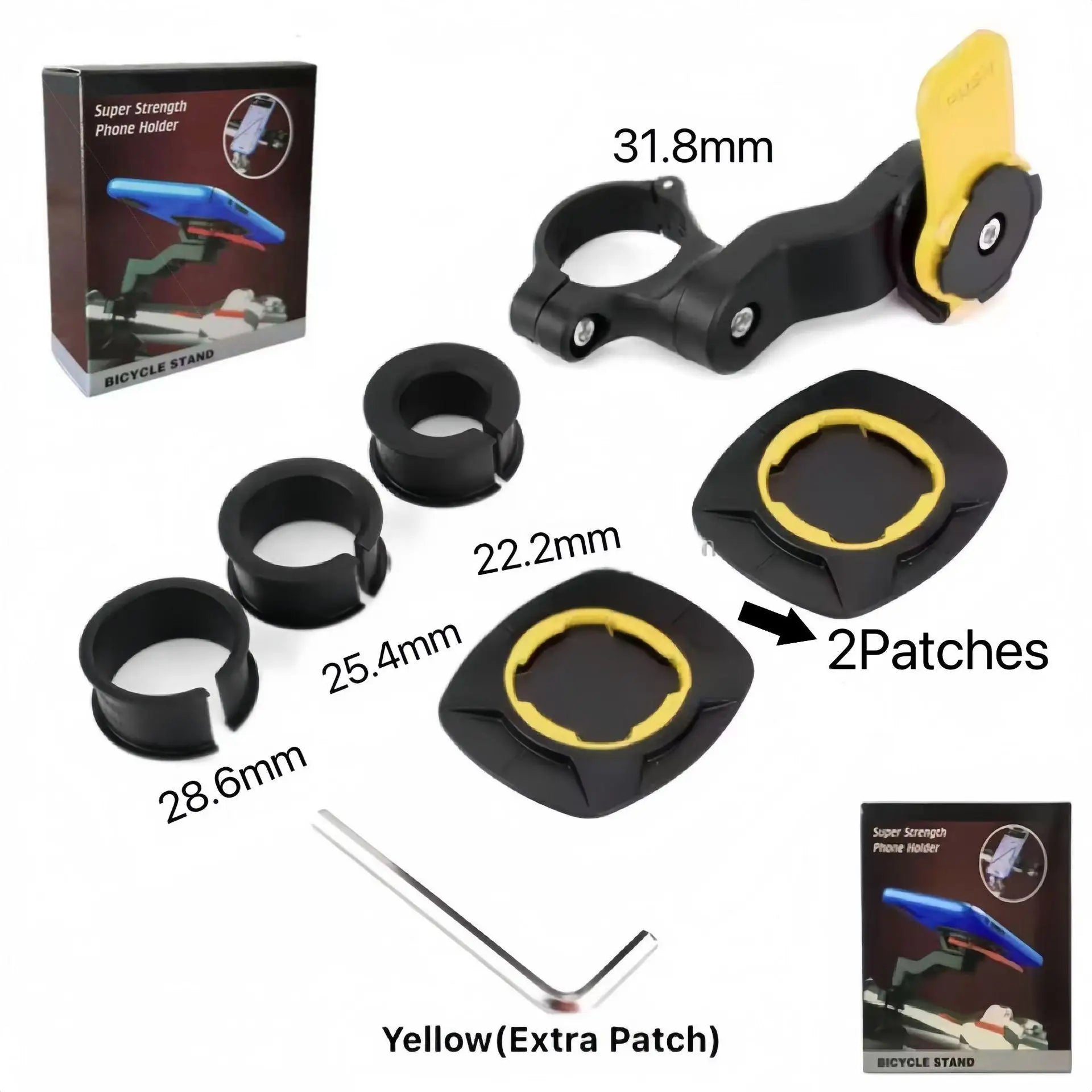 Xiaomi Motorcycle & Bicycle Phone Holder | Shock Absorber Handlebar Mount with Self-Lock & Vibration Damper