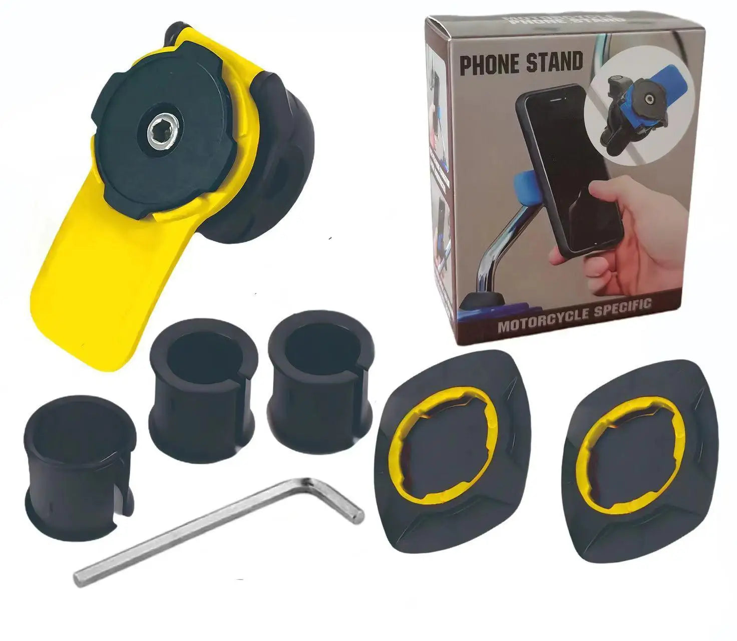 Xiaomi Motorcycle & Bicycle Phone Holder | Shock Absorber Handlebar Mount with Self-Lock & Vibration Damper