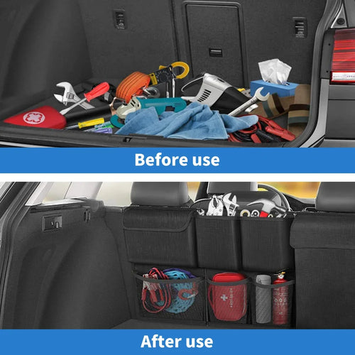 3Pcs Car Trunk Hanging Storage Organizer | Large Capacity Backseat Bag for Interior Car Accessories