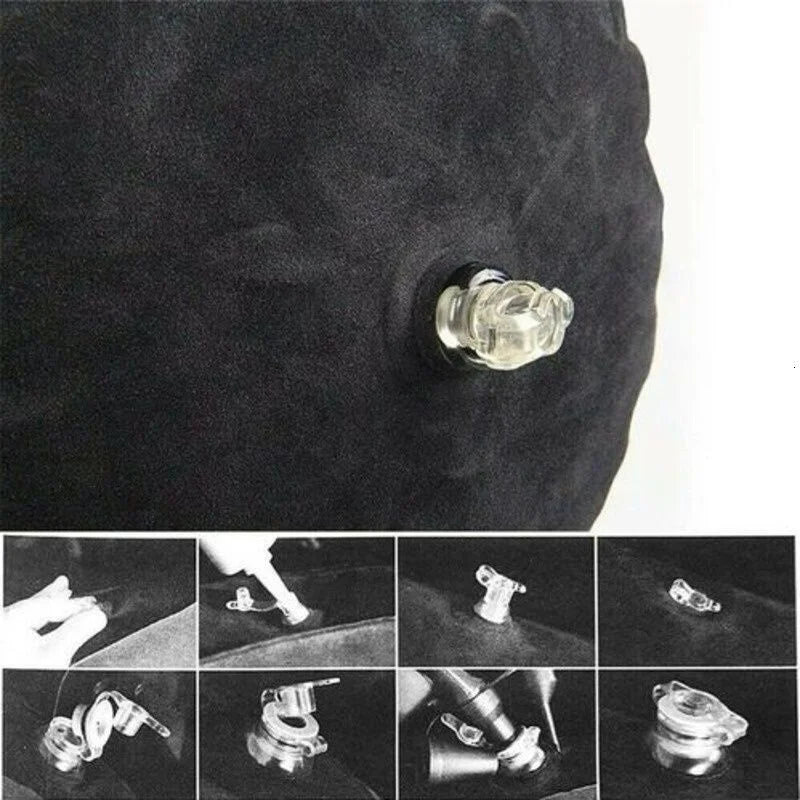 Inflatable Positioning Pillow – Soft Velvet Body Support Cushion for Comfort and Relaxation
